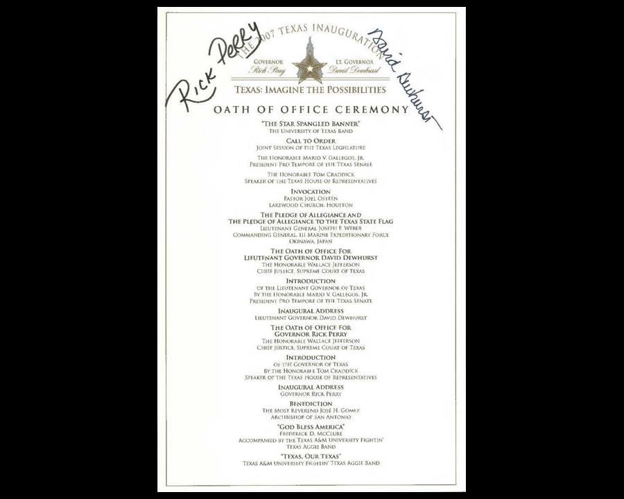 Inaugural documents